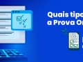 Quais tipos de questões a Prova Online suporta?