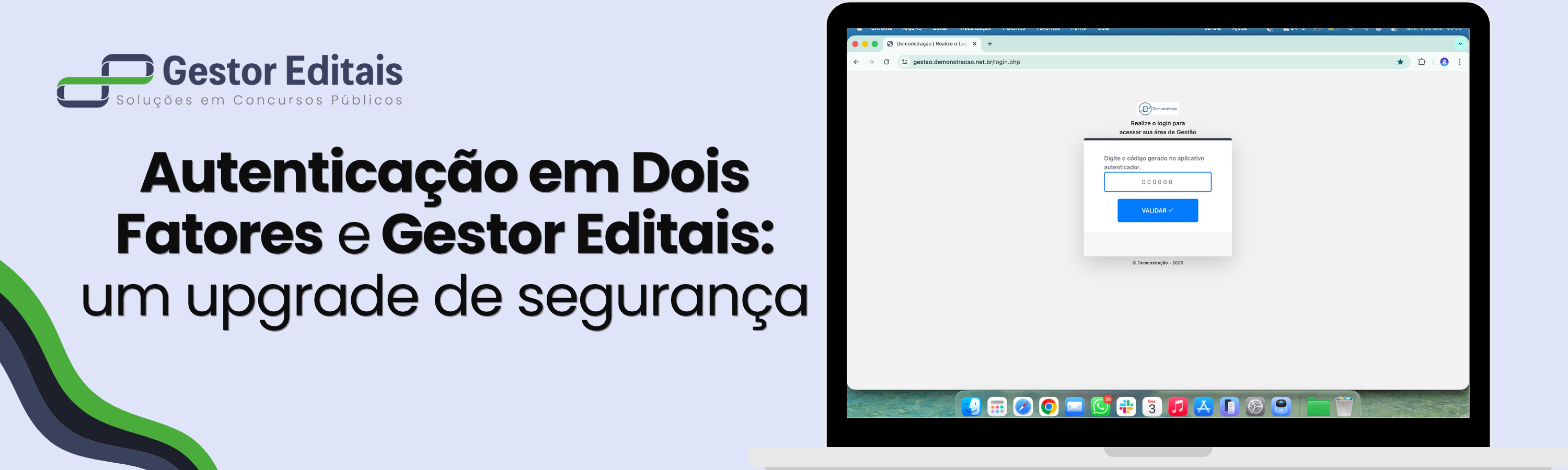 Por que ativar a Autenticação em Dois Fatores no Gestor Editais é essencial para sua segurança