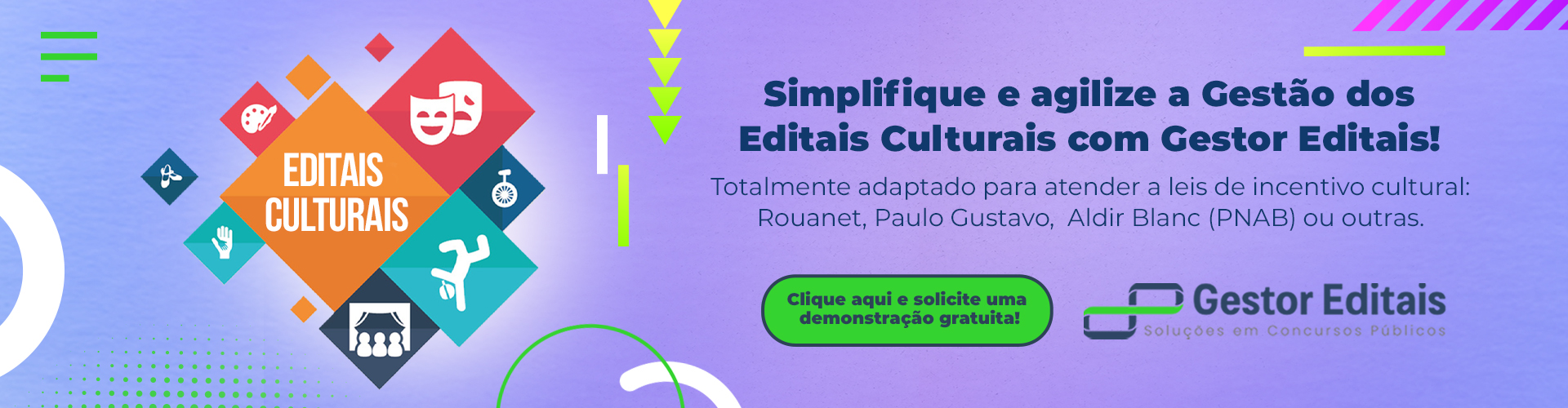 Gestão de Editais Culturais Simplificada é com o Gestor Editais!